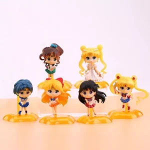 Set Figuras Sailor Scouts PT Sailor Moon Anime X 6