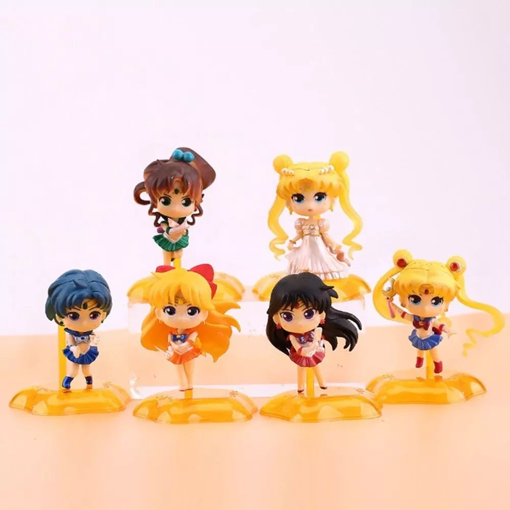 Set Figuras Sailor Scouts PT Sailor Moon Anime X 6
